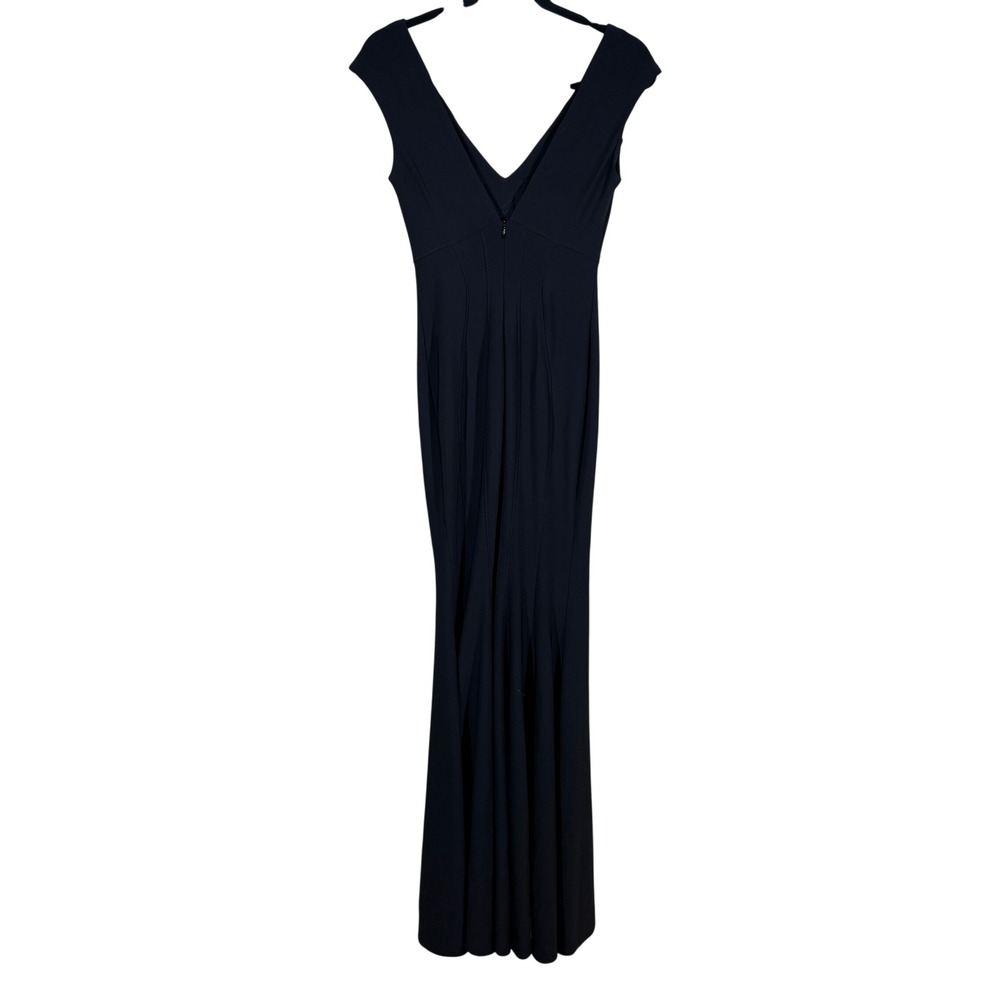 Avery G Knit Mermaid Maxi Dress 6 Black Classic Formal Glamour Whimsigoth FLAW - Picture 2 of 12